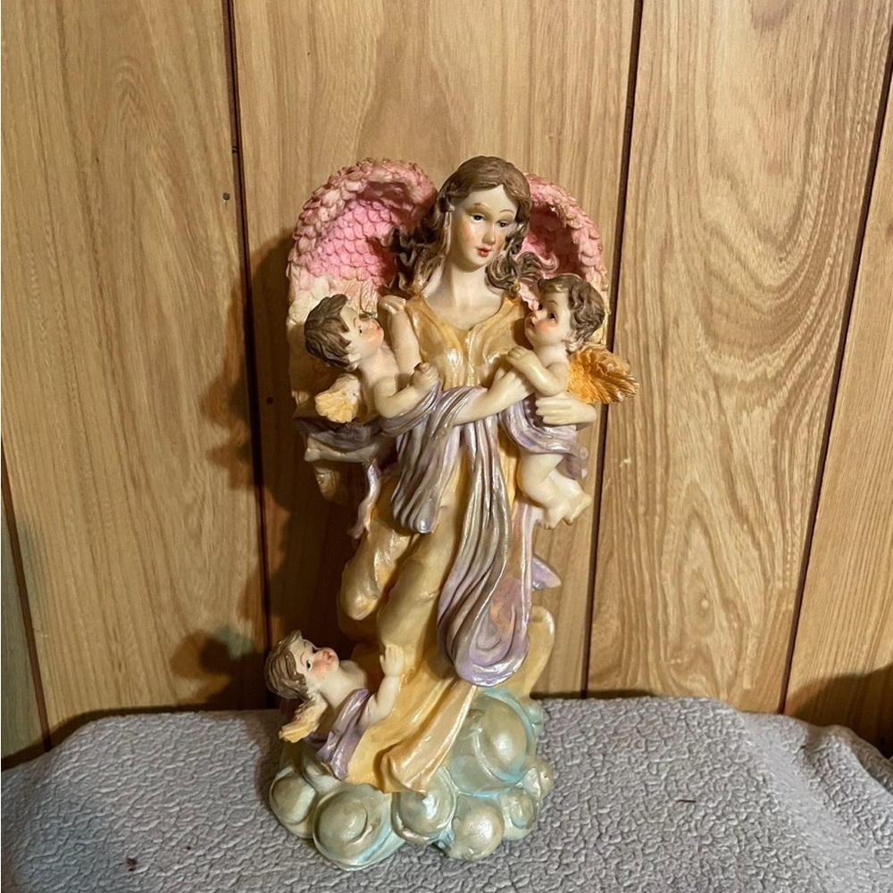 Angel Figurine with Children